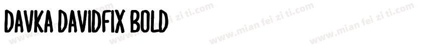 Davka DavidFix Bold字体转换